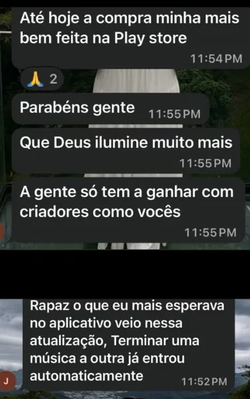 Depoimento de usuário do GDrums