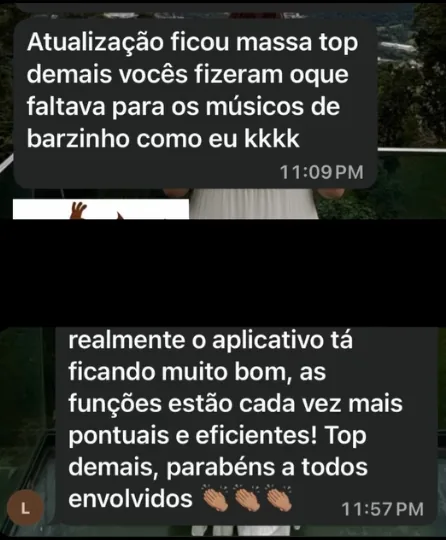 Depoimento de usuário do GDrums